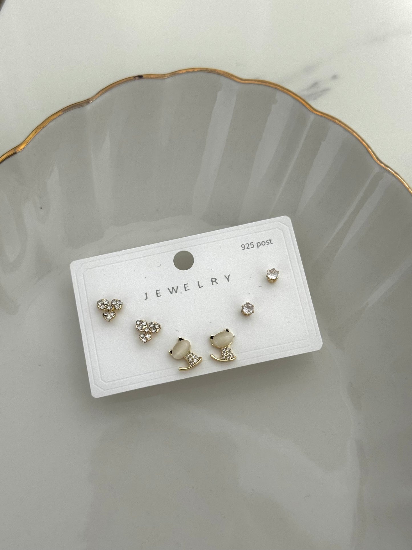 Cat Earrings set