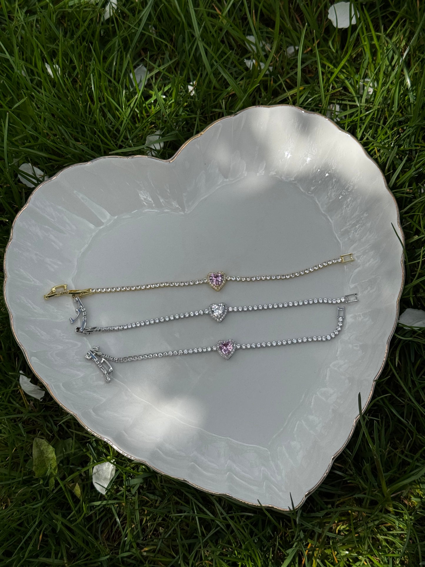 Tennis Heart Bracelets