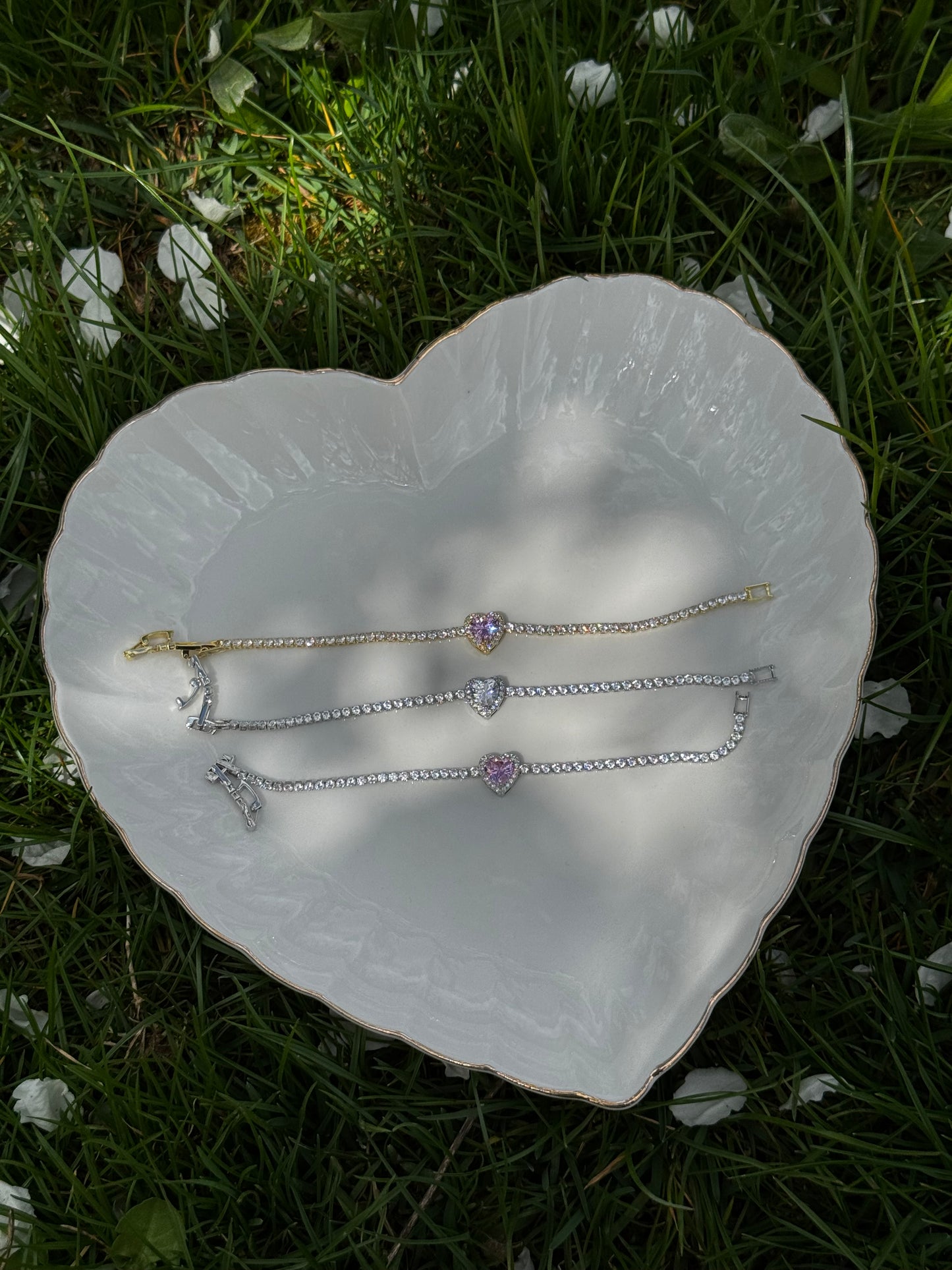 Tennis Heart Bracelets