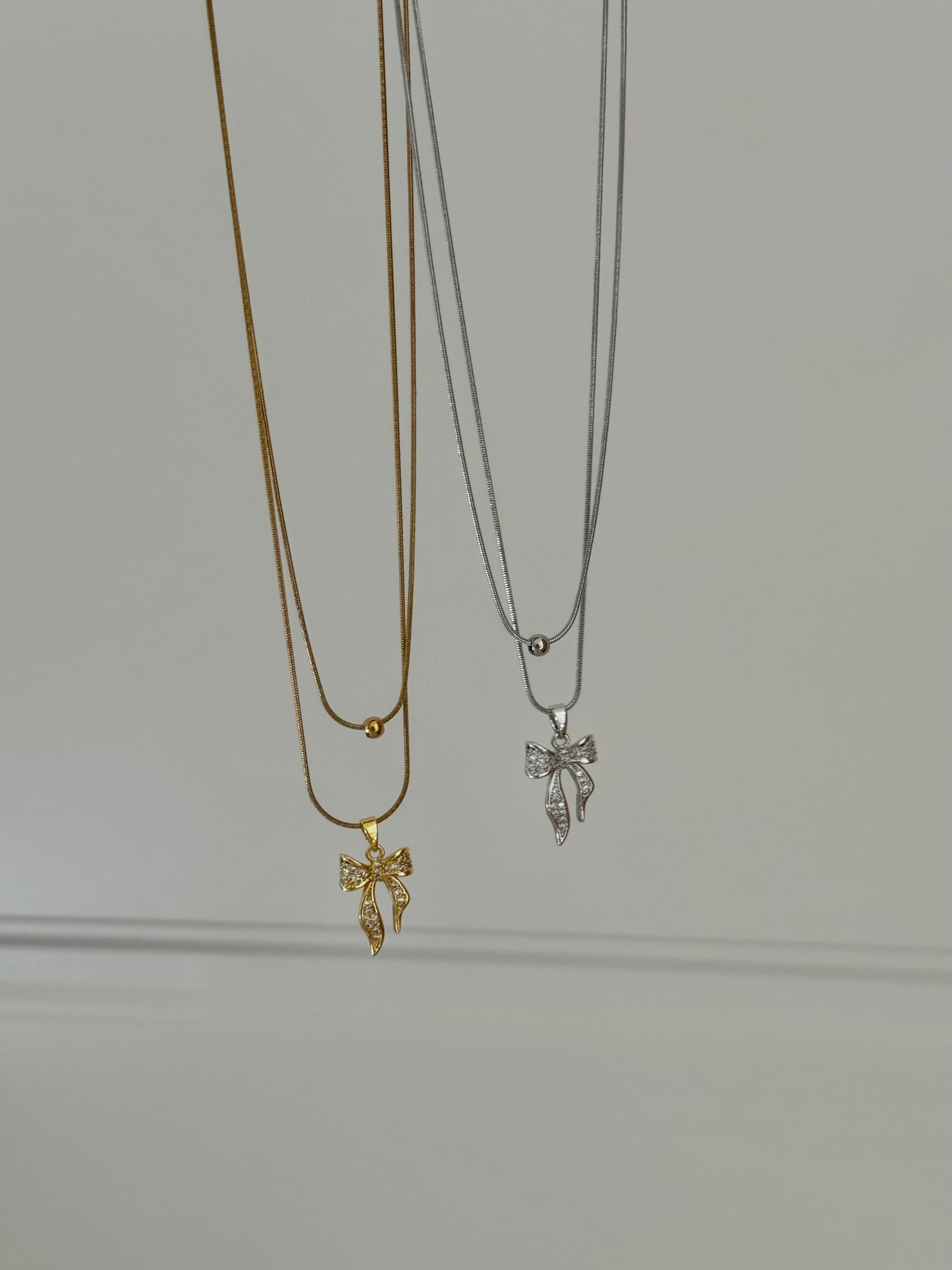 Matching Bow Necklaces
