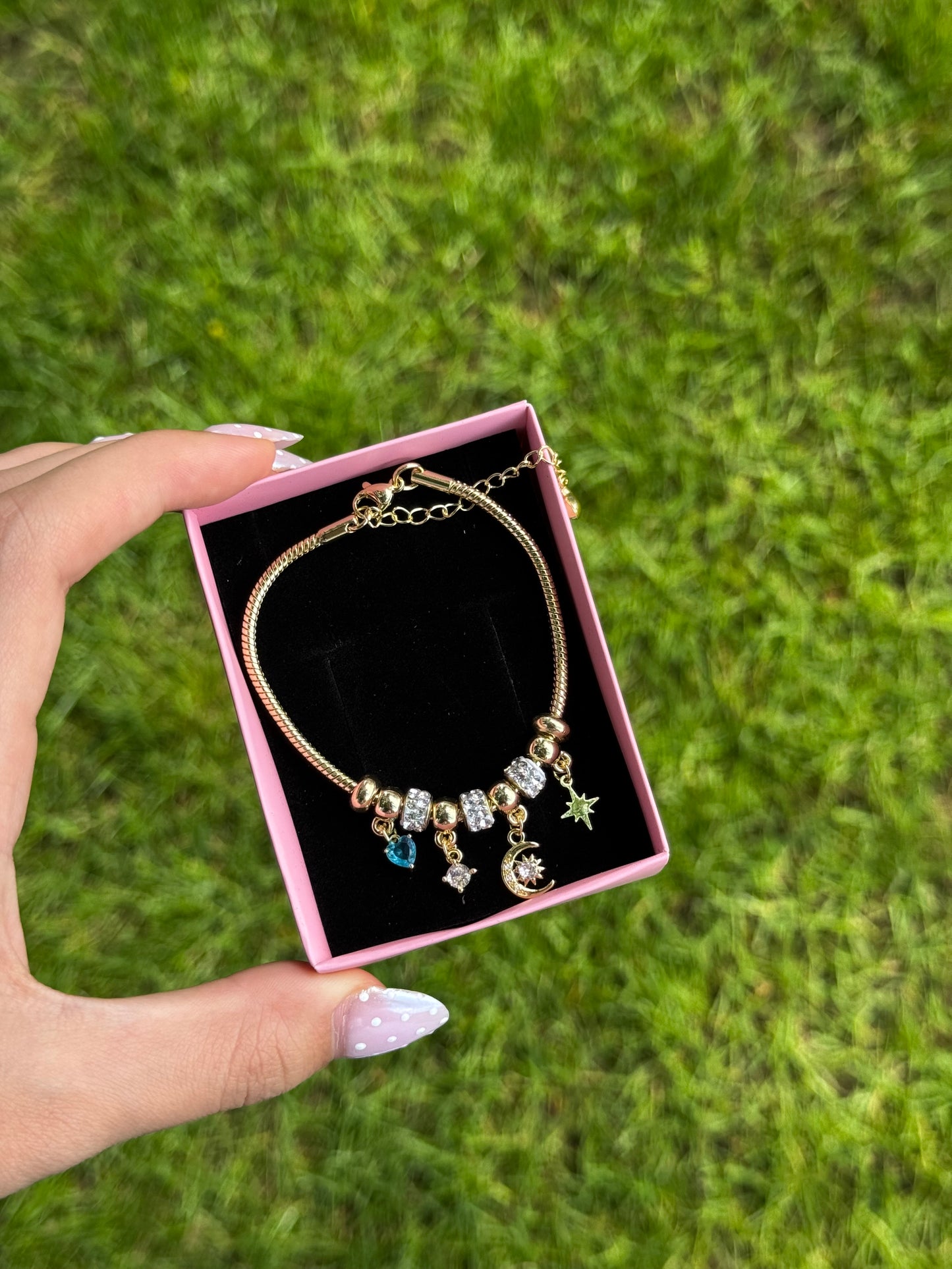 Blue Charm Bracelet