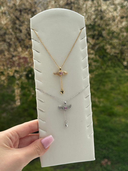 Angel Wings Moving Necklace