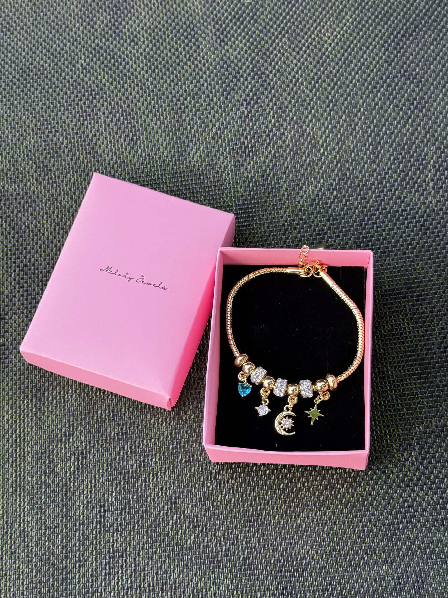 Blue Charm Bracelet