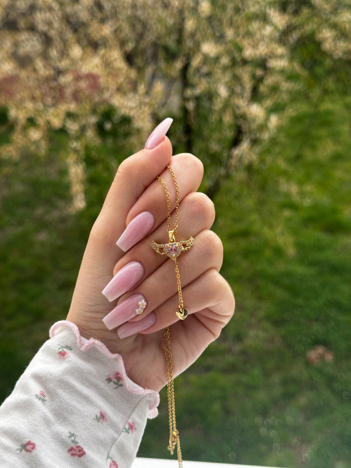 Angel Wings Moving Necklace