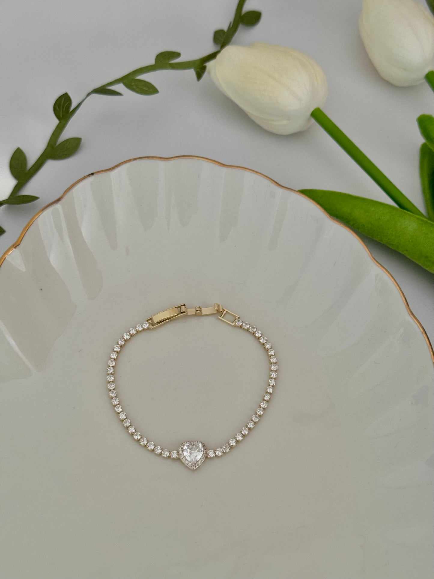 Gold Heart Bracelet