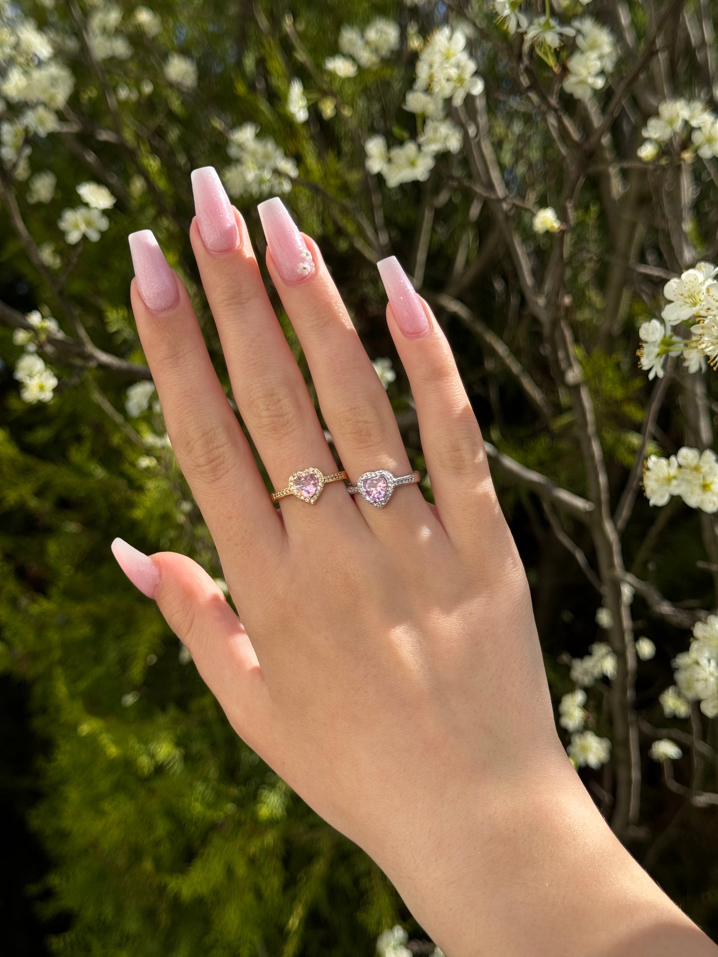 Pink Matching rings