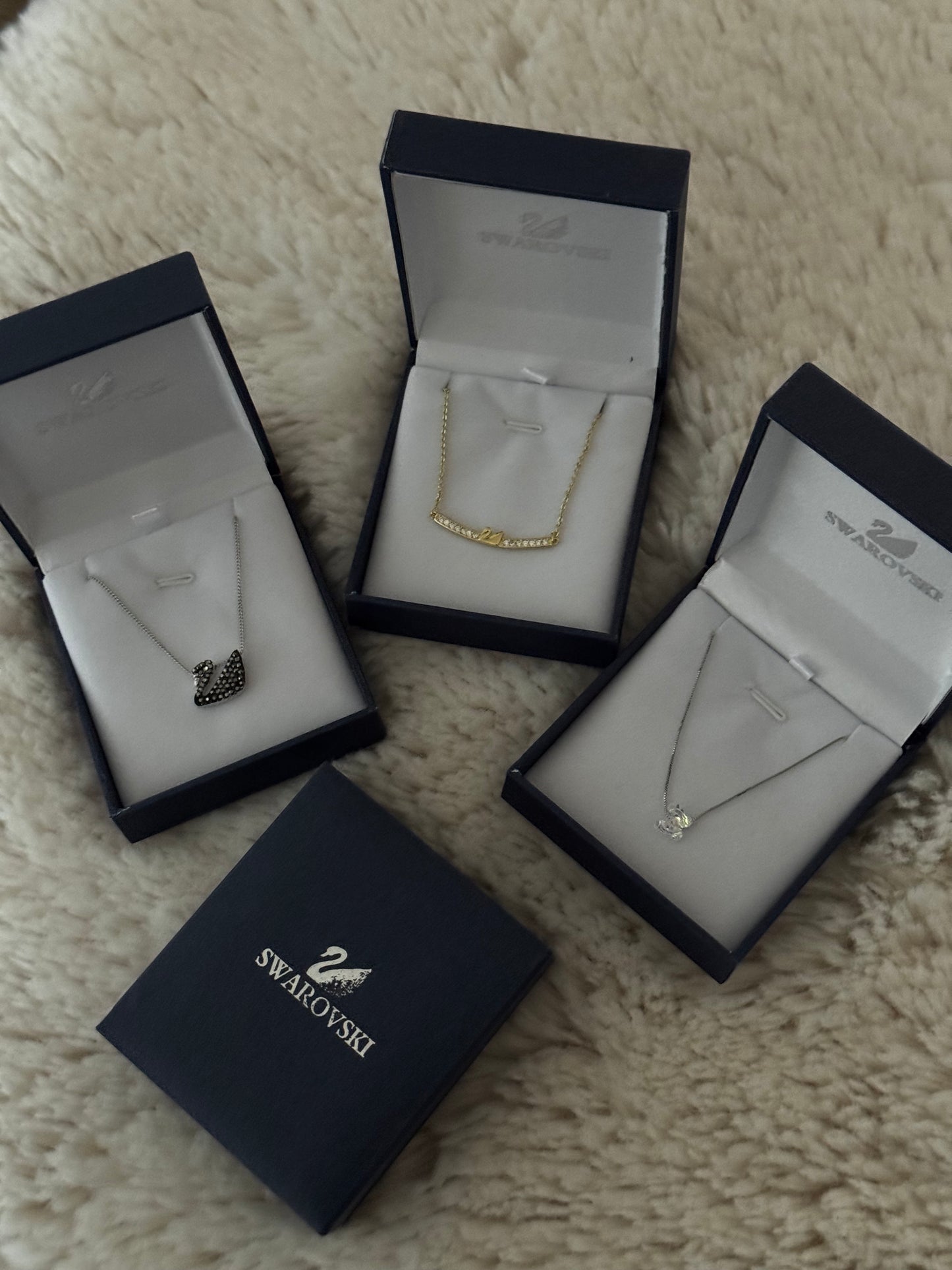 Swan necklaces