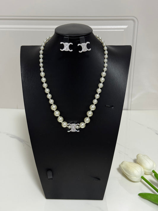Silver Pearl Set