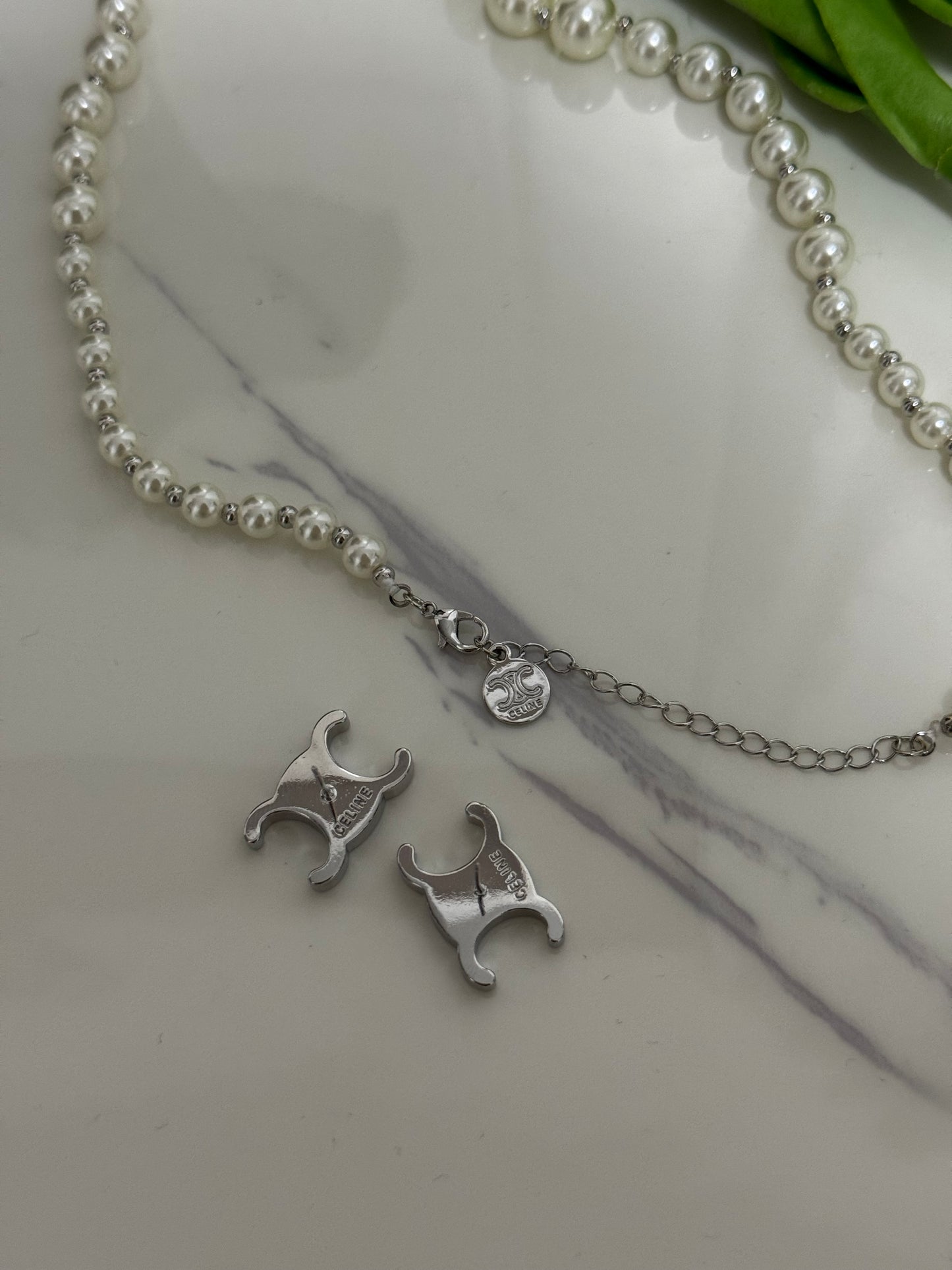 Silver Pearl Set