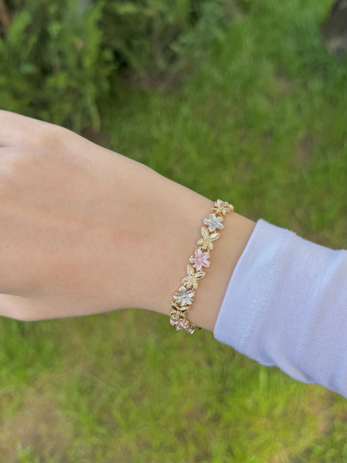 Flower and Butterfly Bracelet