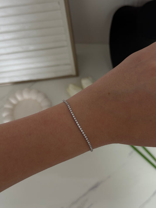 Tennis Silver Bracelet