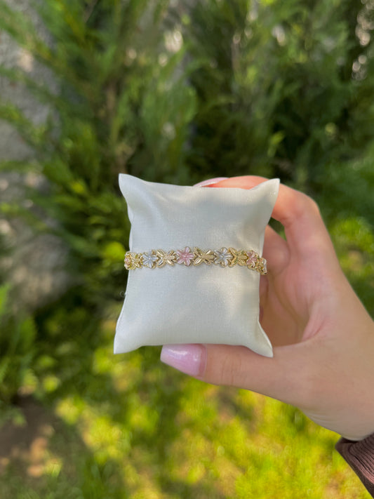 Flower and Butterfly Bracelet