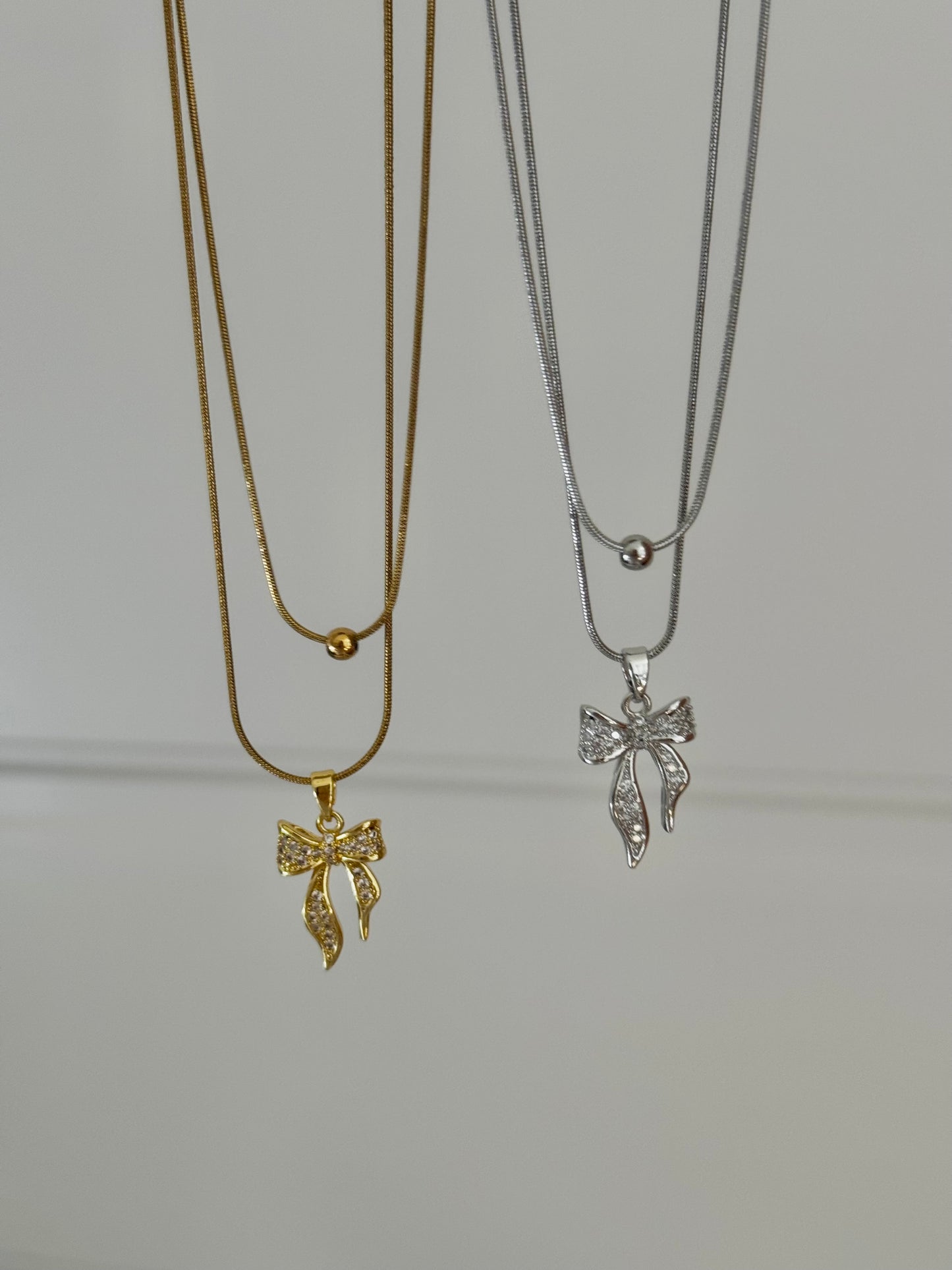 Matching Bow Necklaces