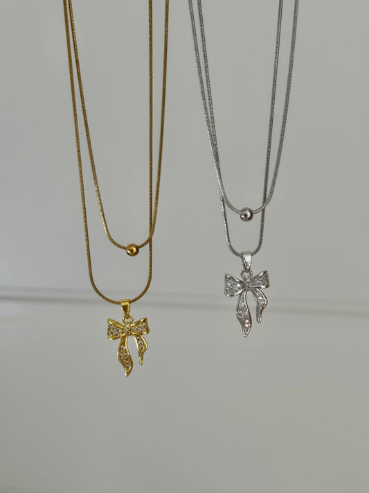 Matching Bow Necklaces