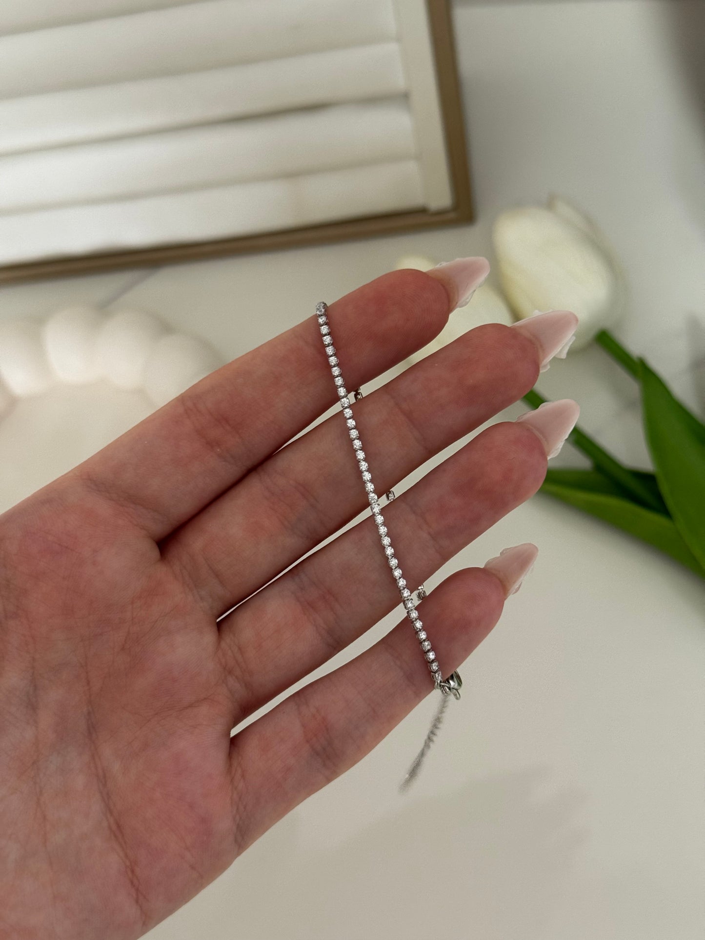 Tennis Silver Bracelet