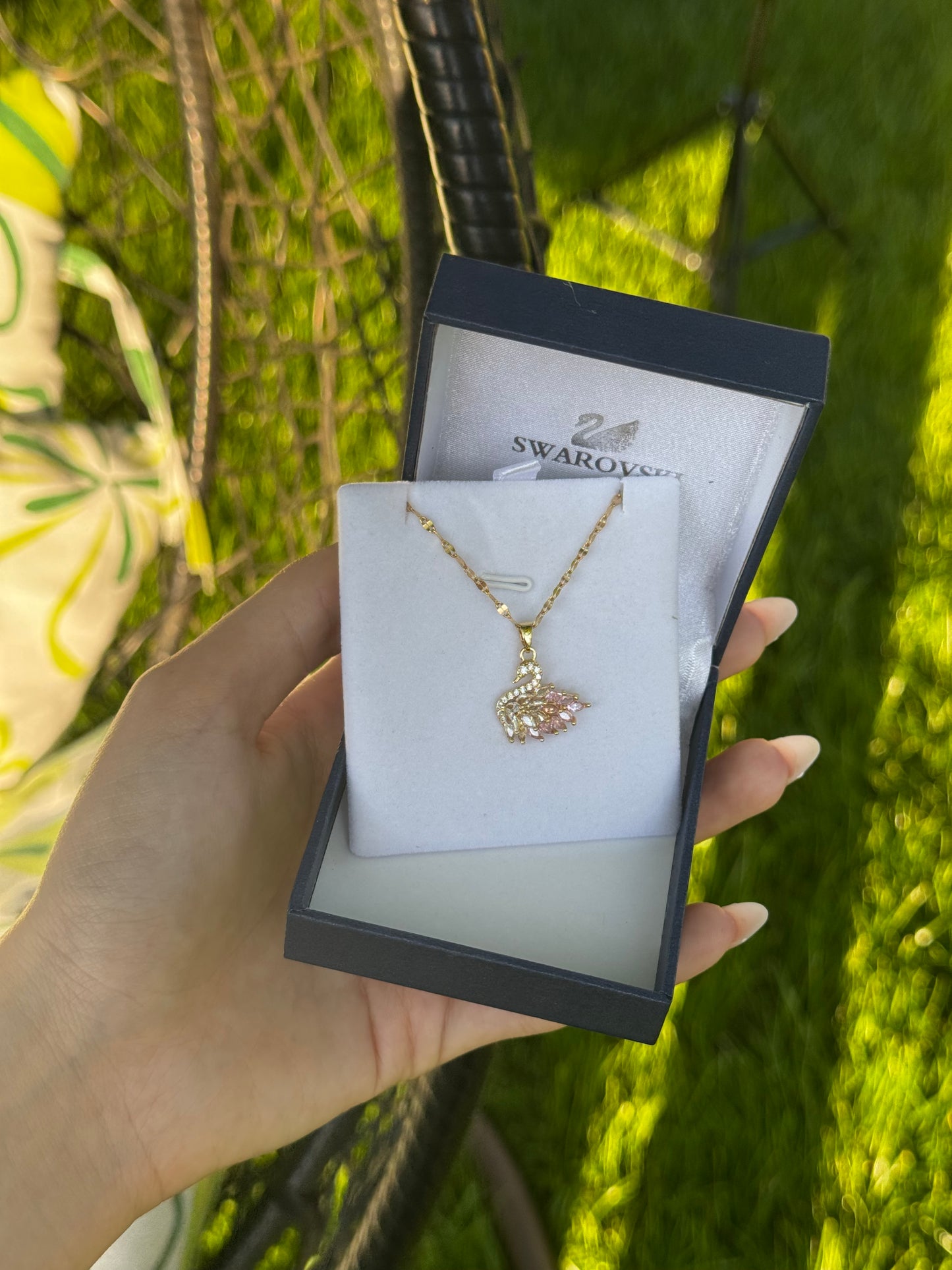 Swan Pink Necklace