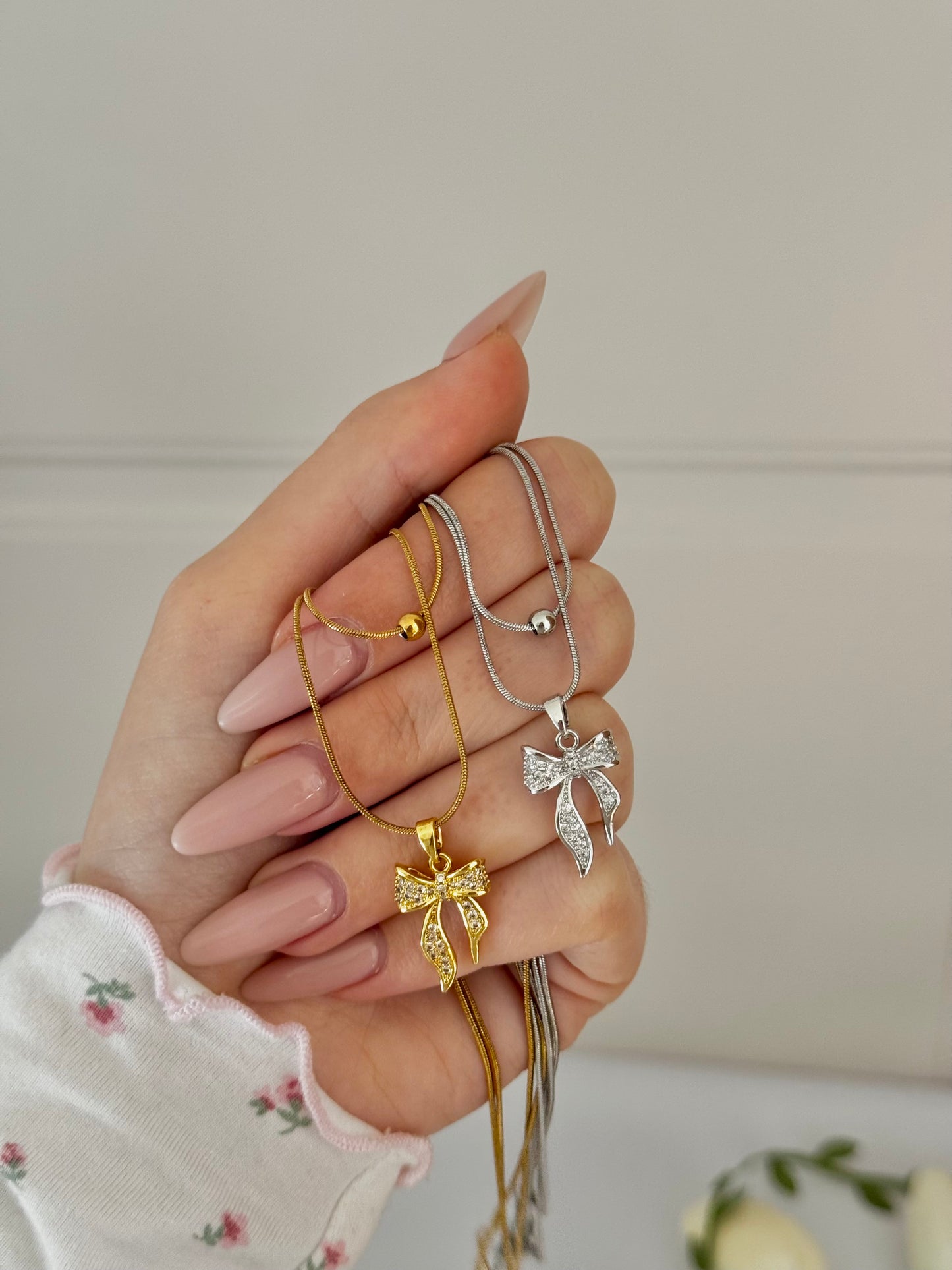 Matching Bow Necklaces